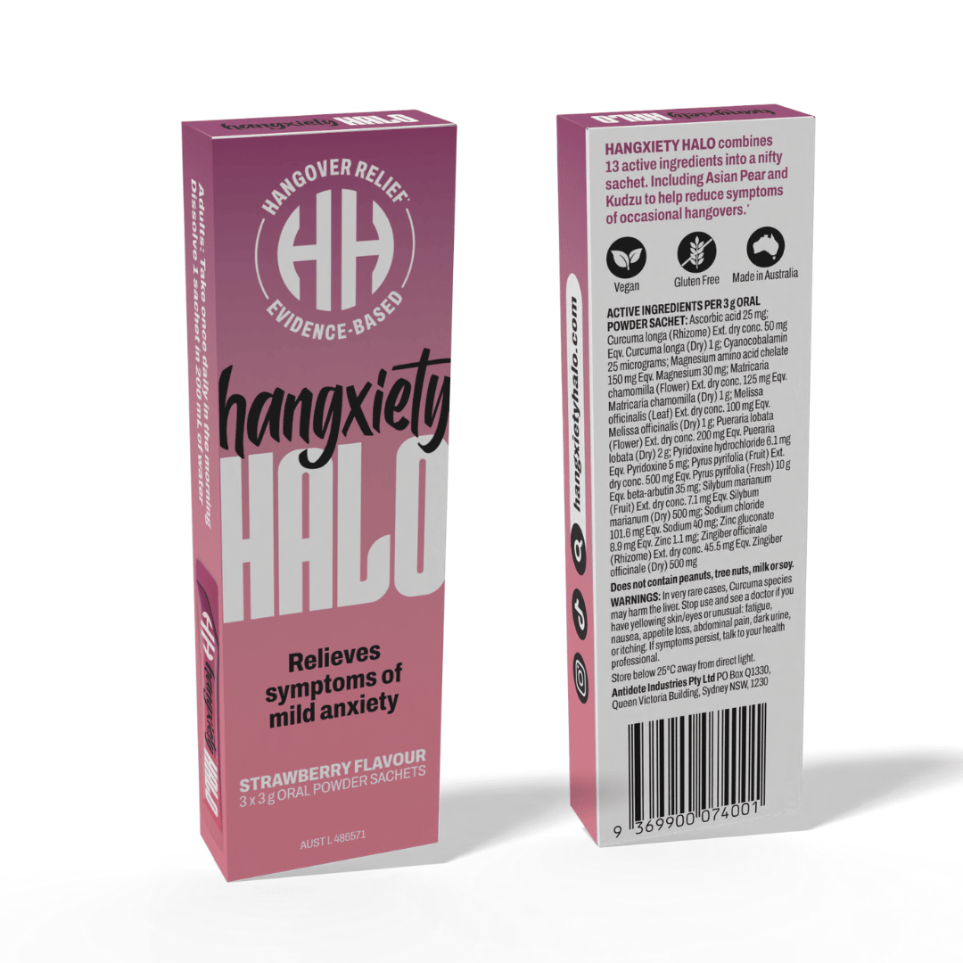 Hangxiety Halo Sachets